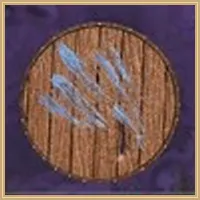 Grey Wolf Wooden Shield